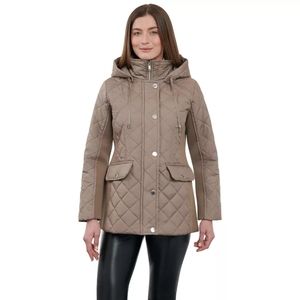 Women's London Fog Water-Resistant Quilted